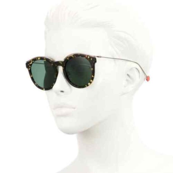 Dior Blossom Women\'s Spotted Havana Oversize Round Sunglasses 00M7 85 - Italy